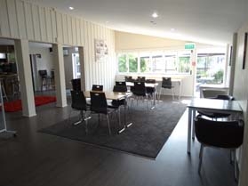 we also offer coffee, burgers, pizza and breakfast at our cafe